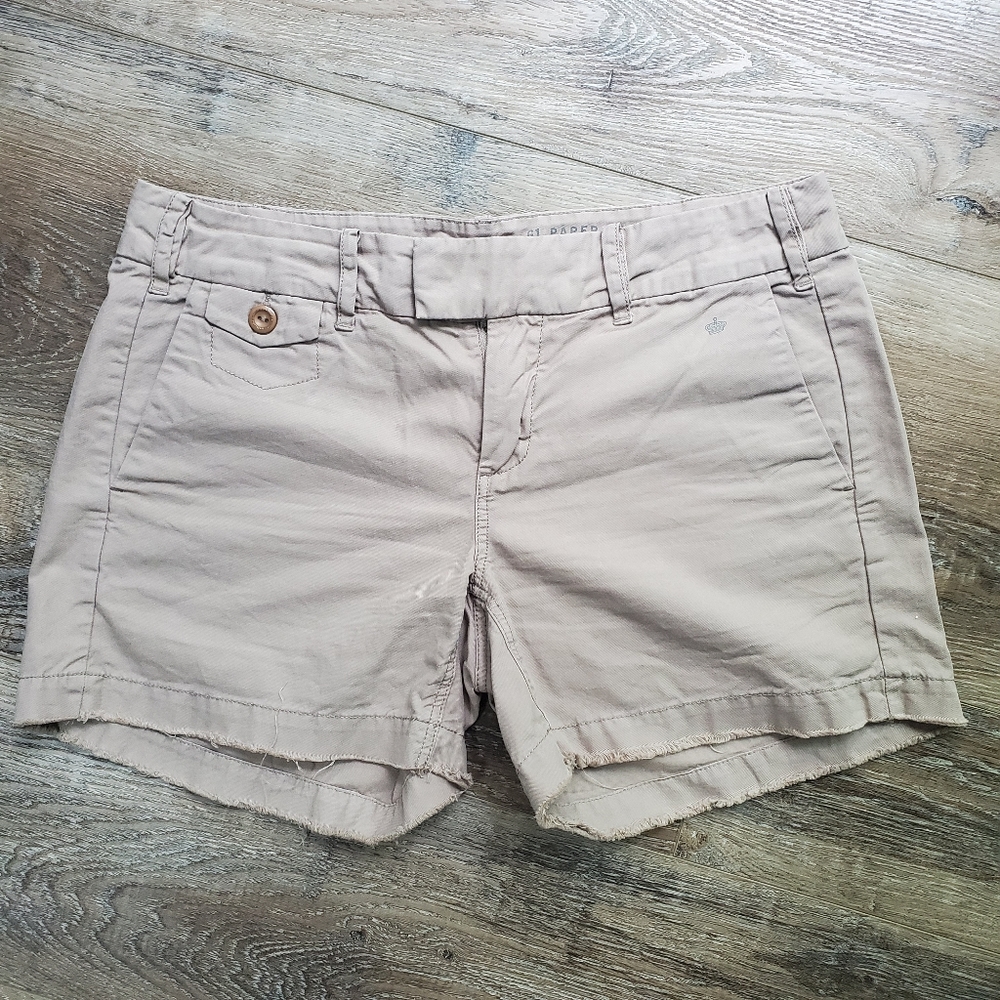 Anthro Cotton Fringe Shorts